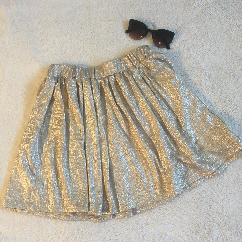Gold Aeropostale Skirt Size Medium